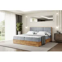 Altdecor Boxspringbett mit Matratze, Boxbett, Topper, Polsterbett mit Bettkasten