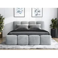 Mebloland Polsterbett DONA- OM mit Bettkasten und Lattenrost -