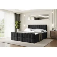 Altdecor Boxspringbett mit Fußteil, H3 Matratze und Topper -