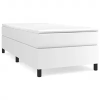VidaXL Boxspringbett Weiß 90x190 cm Kunstleder1465973