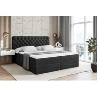 Altdecor Boxbett, Schwarz, Samt