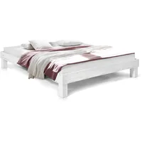 Moebel-Eins Massivholzbett PUMBA Holzbett Doppelbett, Material Massivholz, Made in
