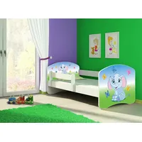 Clamaro Kinderbett, Motiv, Schublade CLAMARO, Bett Farbe:27 farbiger Elefant,