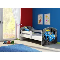 Clamaro Kinderbett, Babybett 70x140, 80x160, 80x180cm Juniorbett, Kind, Motiv,