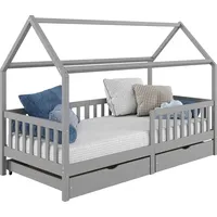 Idimex Hausbett NUNA aus massiver Kiefer, Montessori Bett in