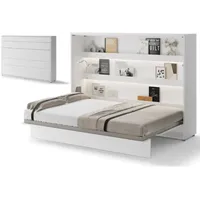 Yourhouse24 Schrankbett Bed Concept 140 x 200 cm weiß