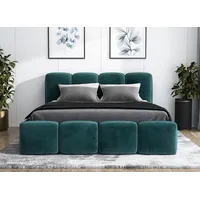 Mebloland Polsterbett DONA- OM mit Bettkasten und Lattenrost -