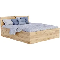 Fdm Stauraumbett, Kiefer, Metall, 90x200 cm, Schlafzimmer, Betten