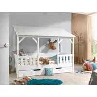 Vipack Hausbett VIPACK 90 x 200 cm Kiefer lackiert