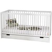 Kids Collective Babybett Kinderbett Gitterbett 60x120 cm mit Schublade
