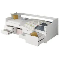 Home Deluxe Kinderbett COSMOS mit Schubladen und Matratze -