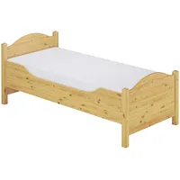 Erst-Holz Seniorenbett extra hoch Einzelbett 120x220 Überlänge Holzbett Rollrost