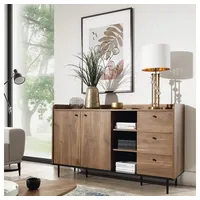 Lomadox Sideboard 150 cm in Eiche Nb. VAREDO-132 Wohnzimmer