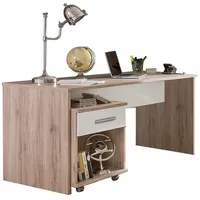 Lomadox Jugendzimmer Schreibtisch Mit Rollcontainer Johannesburg-43 In Eiche Nb.
