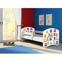 Clamaro Kinderbett, Babybett 70x140, 80x160, 80x180cm Juniorbett, Kind, Motiv,