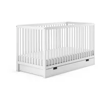 Kids Collective Babybett Weiß Holz, Buche, 60x120 cm Babymöbel,