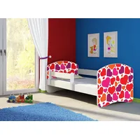 Clamaro Kinderbett, Babybett 70x140, 80x160, 80x180cm Juniorbett, Kind, Motiv,