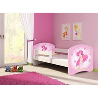 Clamaro Kinderbett, Babybett 70x140, 80x160, 80x180cm Juniorbett, Kind, Motiv,