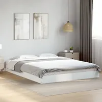 VidaXL Bettgestell ohne Matratze Weiß 160x200 cm Holzwerkstoff