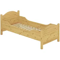 Erst-Holz Seniorenbett extra hoch 100x220 Überlänge Holzbett Einzelbett Gästebett