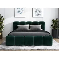 Mebloland Polsterbett SONIC mit Matratze und Bettkasten - 90x200