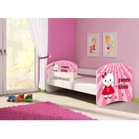 Clamaro Kinderbett, Babybett 70x140, 80x160, 80x180cm Juniorbett, Kind, Motiv,