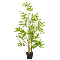 Outsunny Kunstpflanze grün Edelstahl B/H/L: ca. 15,5x15,5x120 cm -