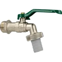 Tecuro Kugelauslaufhahn 3/4 Zoll Messing vernickelt