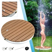 @tec Gartendusche Aussendusche aus WPC rund,