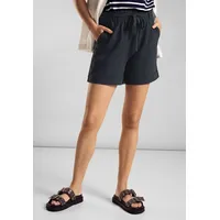 STREET ONE Damen A377874 Paperbag Shorts, deep blue, ,