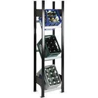 Schulte Lagertechnik Anbauregal für Getränkekisten 40 cm breit,