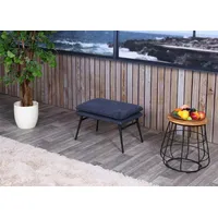 Mendler Hocker HWC-L62, Sitzhocker Fußablage Ottomane Polsterhocker, 38x56x40cm Stoff/Textil