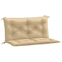 VidaXL Gartenbank-Auflagen 2 Stk. Melange Beige 100x50x7 cm Stoff
