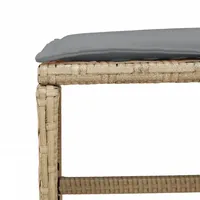 VidaXL 13-tlg. Garten-Essgruppe mit Kissen Beigemischung Poly Rattan