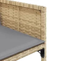 VidaXL 9-tlg. Garten-Essgruppe mit Kissen Beigemischung Poly Rattan