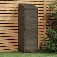 VidaXL Geräteschuppen Anthrazit 55x52x174,5 cm Massivholz Tanne