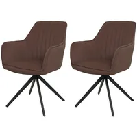 MCW Esszimmerstuhl MCW-L79, Küchenstuhl Lehnstuhl Stuhl Armlehnen, drehbar Auto-Position