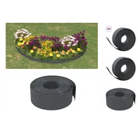 VidaXL Rasenkanten 4 Stk. Grau 10 m 20 cm