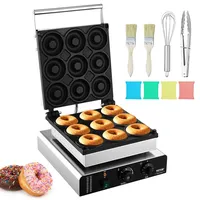 Vevor Elektrischer Donutmaker, 2 kW Kommerzielle Donutmaschine mit Antihaftbeschichtung,