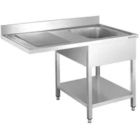 GastroHero Spülzentrum Basic 12x6 mit 1 Becken rechts