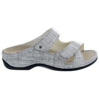Berkemann Damen Janna Hausschuh, Washed Gray Linen, 37.5 EU