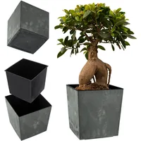 Kadax Blumentopf aus Kunststoff, 30 cm, Schwarz - KADAX