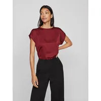 VILA Kurzarmshirt VIELLETTE S/S SATIN TOP - NOOS Satin