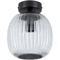 Paulmann Deckenleuchte Ruya E14 230V max. 20W Glas/Schwarz matt