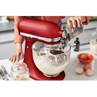 KitchenAid Artisan 5KSM175 Empire Rot Glasset mit Glasschüssel