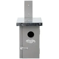 Esschert Design Nistkasten Zaunkönig Grau mit Metalldach - fsc®