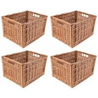Creative Home 4 x Großer Weidenkorb Aufbewahrungskorb | 40