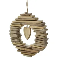 Dekoleidenschaft Dekohänger Herz aus Holz & Treibholz im Landhaus