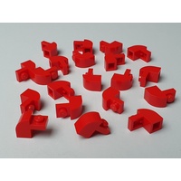 LEGO 4x Brick Modified Slope 1x2x1 x1/3 Curved Blau