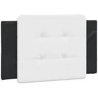 VidaXL Kopfteil-Kissen Weiß und Schwarz 80 cm Kunstleder -
